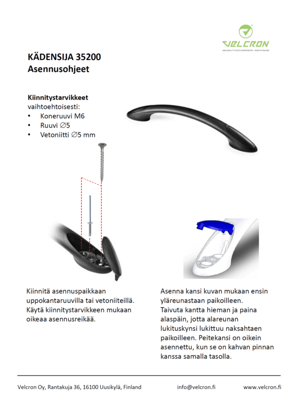 Asennusohjeet - Kädensija 35200 - Image 2