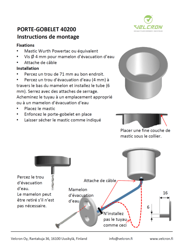 Instructions de montage - Porte-gobelet 40200 – Image 2