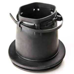 Thruhull fitting rubber, adjustable w/o screws