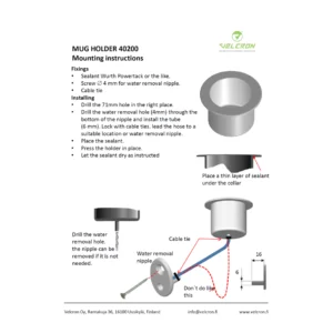 Asennusohjeet – Mukiteline 40200