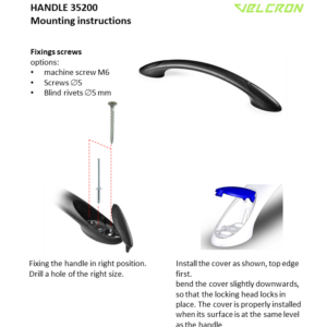 Mounting instructions – Handle 35200