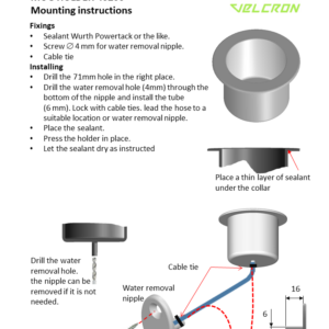 Mounting instructions – Cup holder 40200