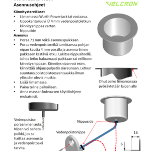 Asennusohjeet – Mukiteline 40200